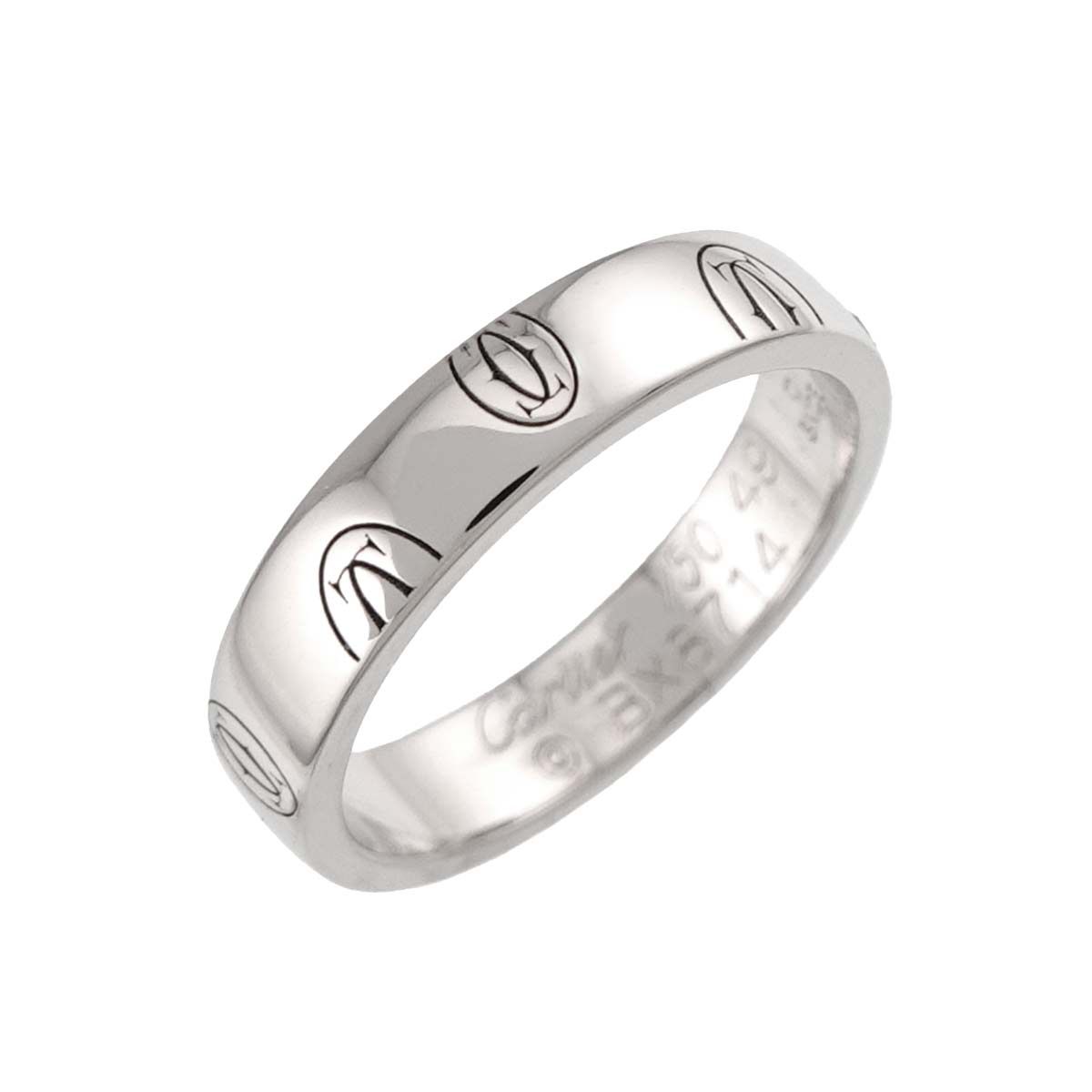 Cartier Happy Birthday SM 49 Ring 18k White Gold 750 Logo — view 4