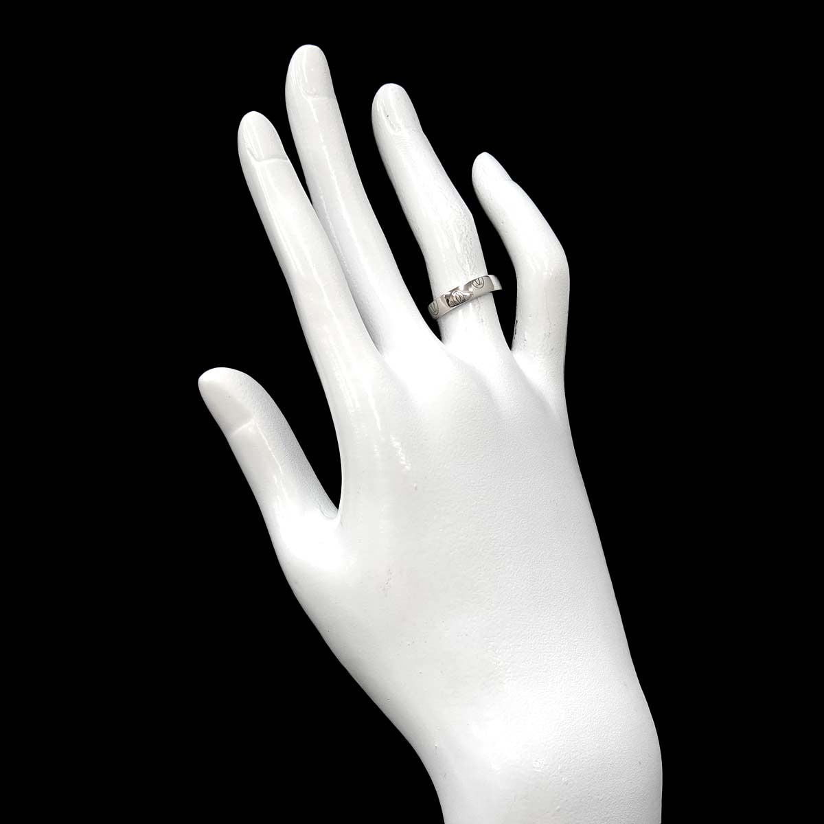 Cartier Happy Birthday SM 49 Ring 18k White Gold 750 Logo — view 6