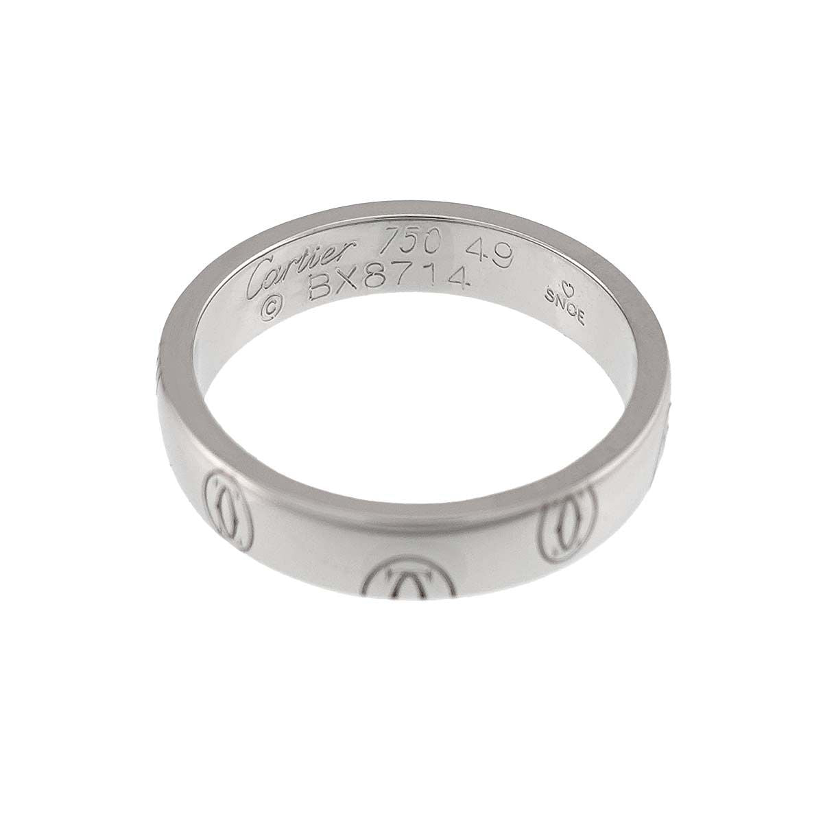 Cartier Happy Birthday SM 49 Ring 18k White Gold 750 Logo — view 3