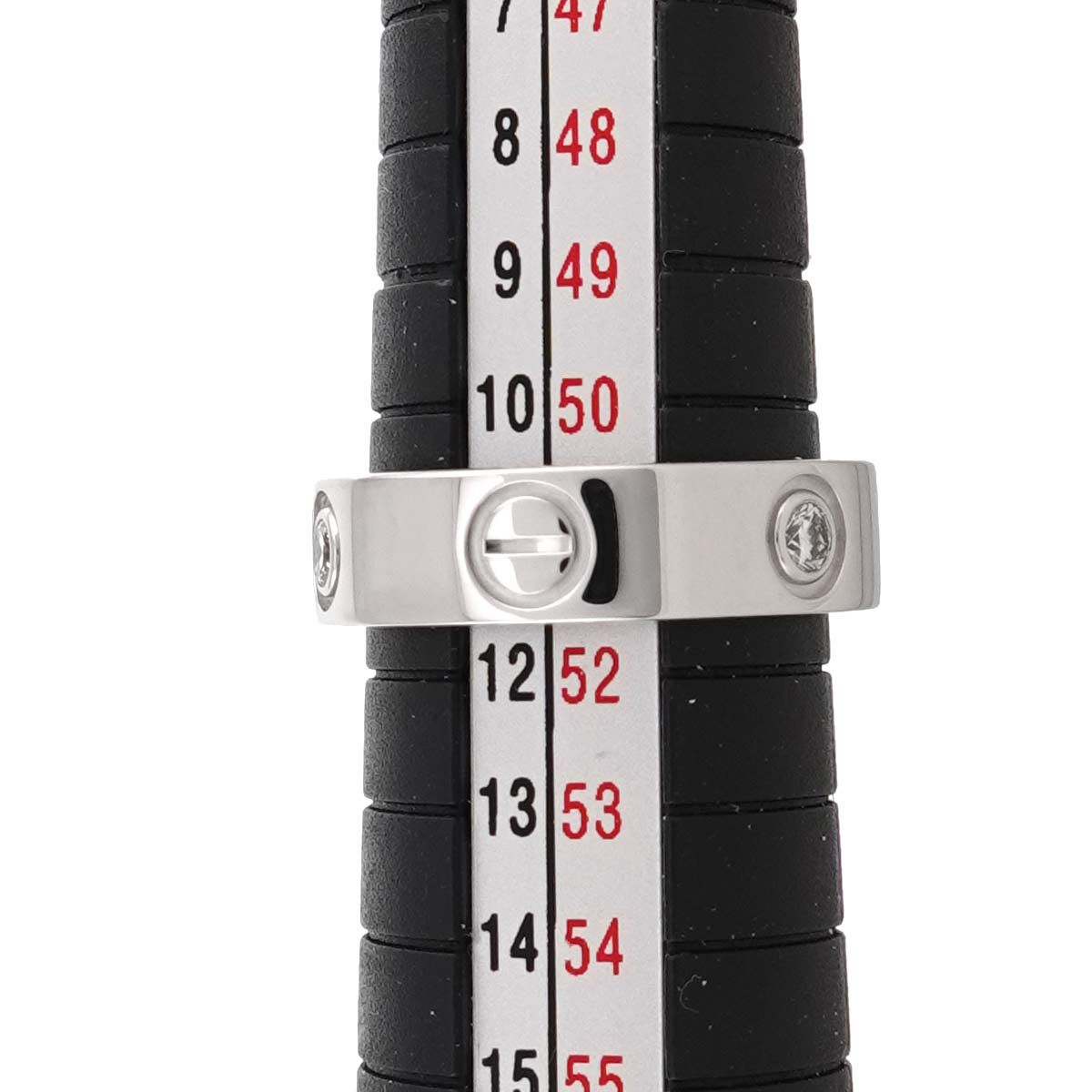 Cartier Love 51 Ring Half Diamond 18k White Gold 750 — view 7