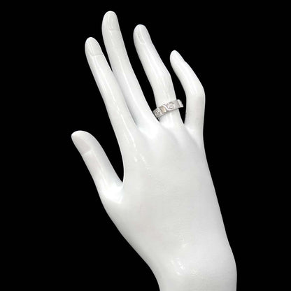 Cartier Love 51 Ring Half Diamond 18k White Gold 750 — view 8