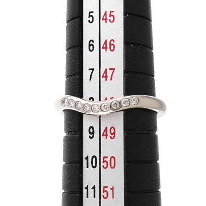 Tiffany & Co Curved Band Ring Diamond Platinum — view 6