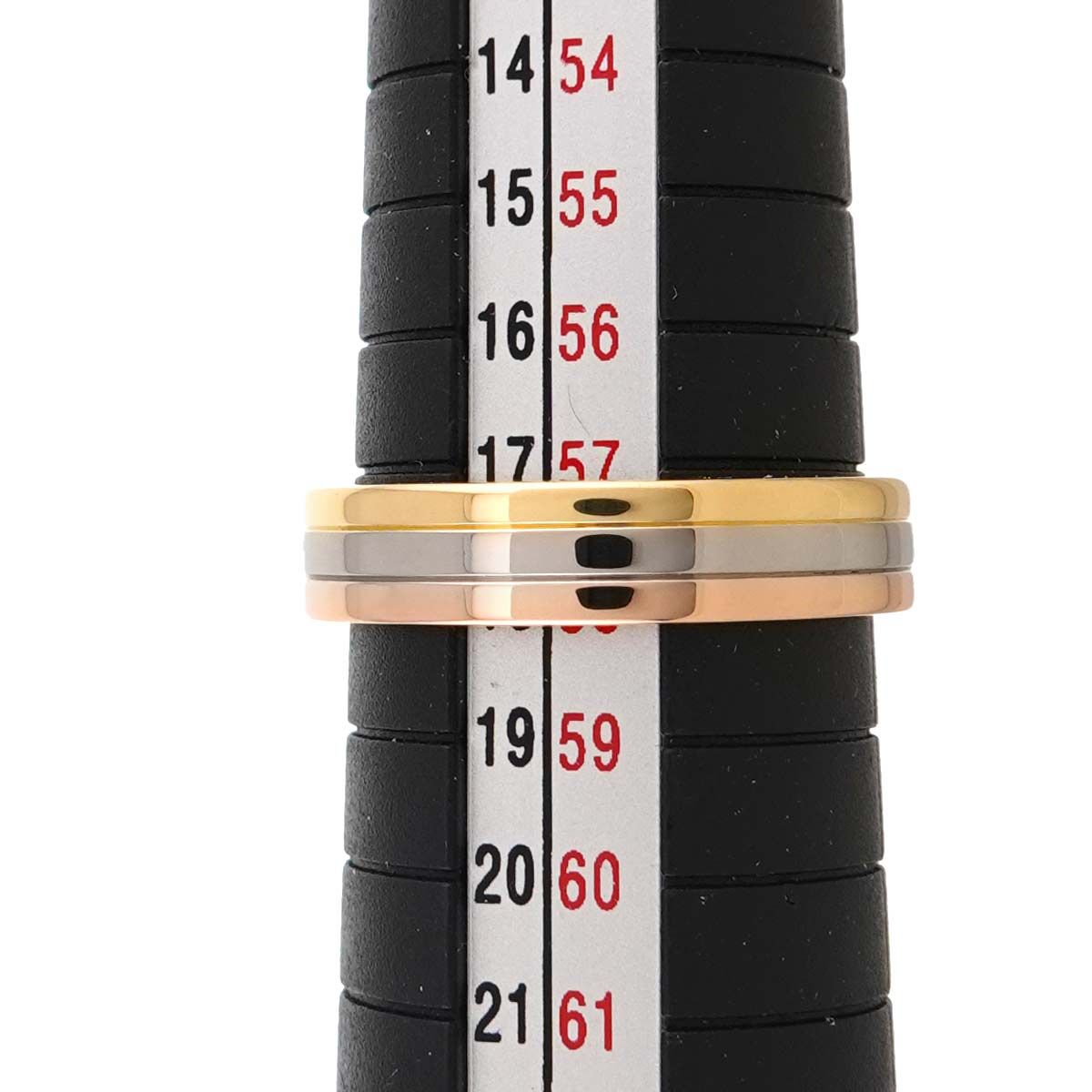Cartier Vendome 58 Ring 18k Yellow Gold WG PG Three 750 — view 6