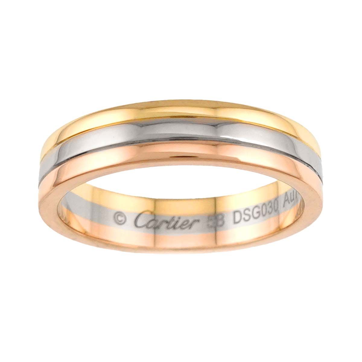 Cartier Vendome 58 Ring 18k Yellow Gold WG PG Three 750 — view 2