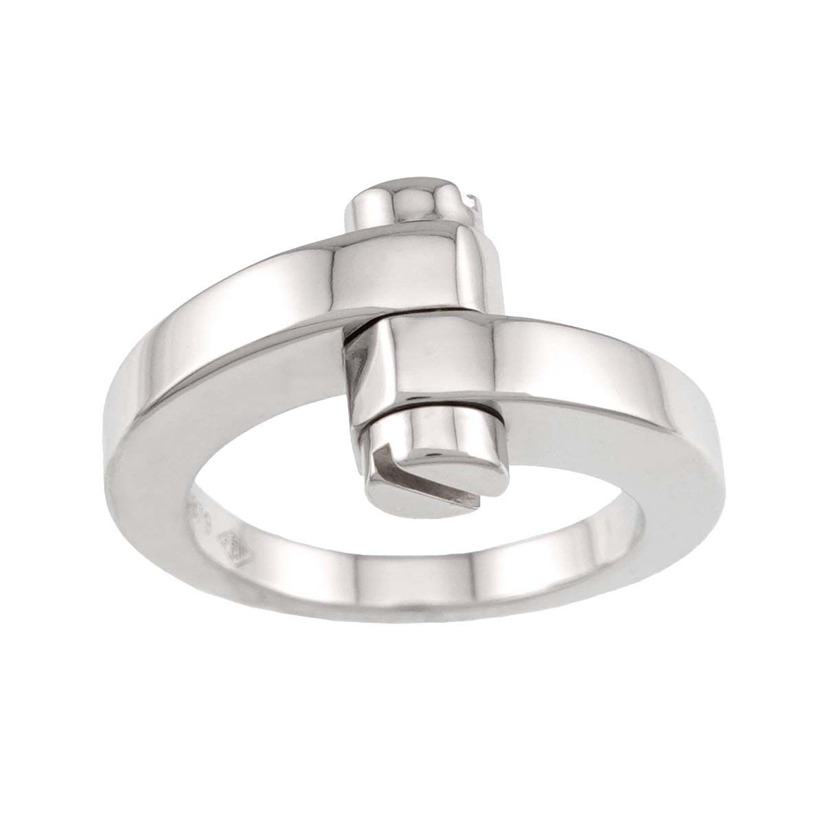 Cartier Menotte 56 Ring 18k White Gold 750 — view 2