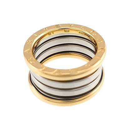 Bvlgari B.zero1 Band 51 Ring 18k Yellow Gold WG White 750 Ginza Limited — view 3