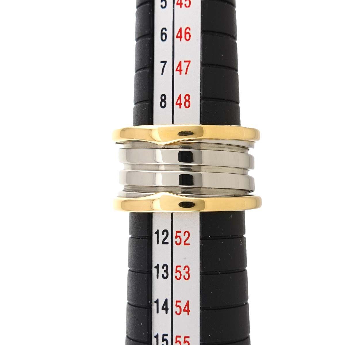 Bvlgari B.zero1 Band 51 Ring 18k Yellow Gold WG White 750 Ginza Limited — view 6