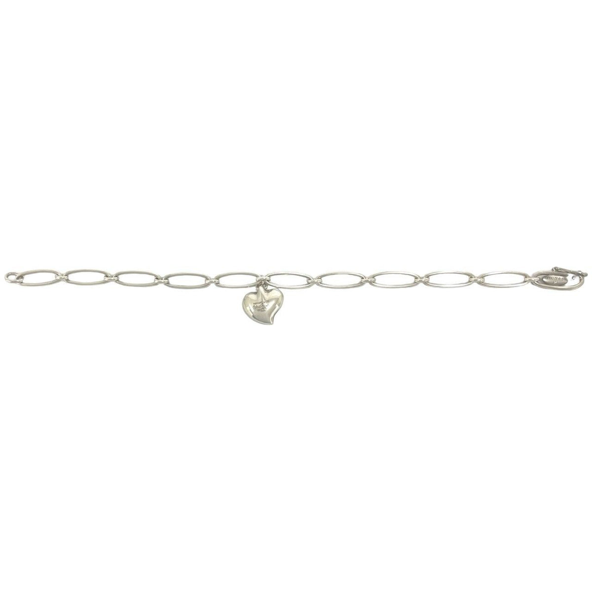 Tiffany & Co Vintage Curved Heart Bracelet 925 Sterling Silver — view 6
