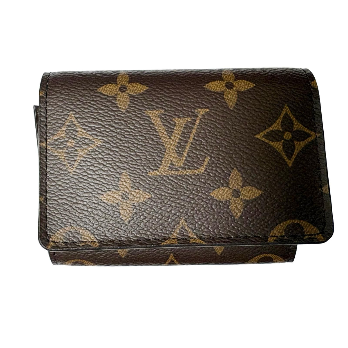 Louis Vuitton Envelope Business Card Holder Monogram Case Canvas Brown Boys'