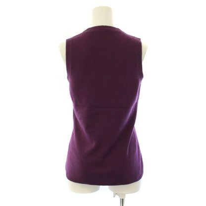 Loro Piana Knit Vest Pullover Cashmere Purple 42 — view 3