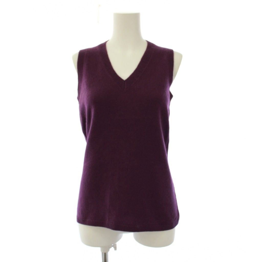 Loro Piana Knit Vest Pullover Cashmere Purple 42