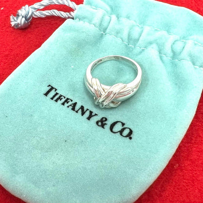Tiffany & Co Vintage Signature Ring 925 Sterling Silver