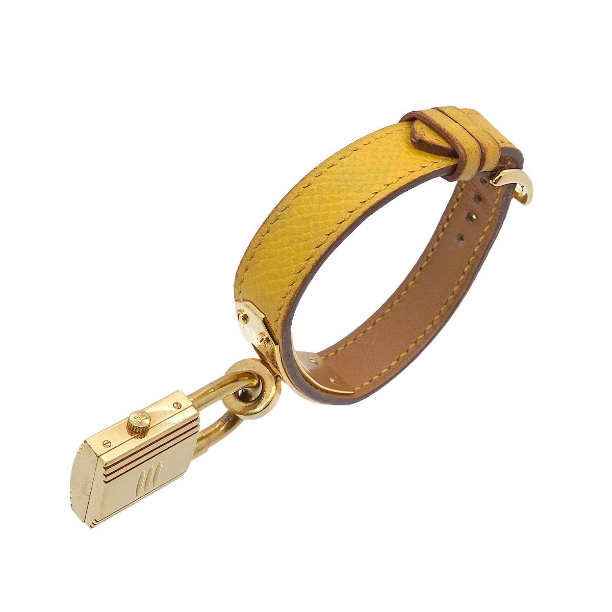 Hermes Kelly Watch Vintage Gold Yellow Quartz — view 6
