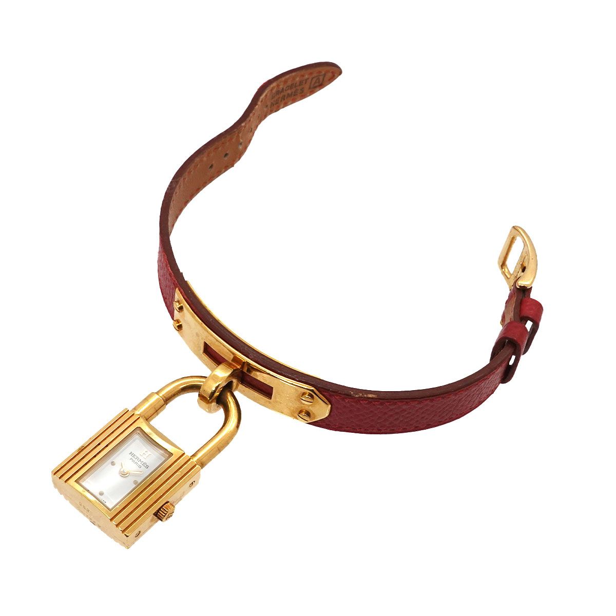 Hermes Kelly Watch Vintage White Red Quartz — view 4