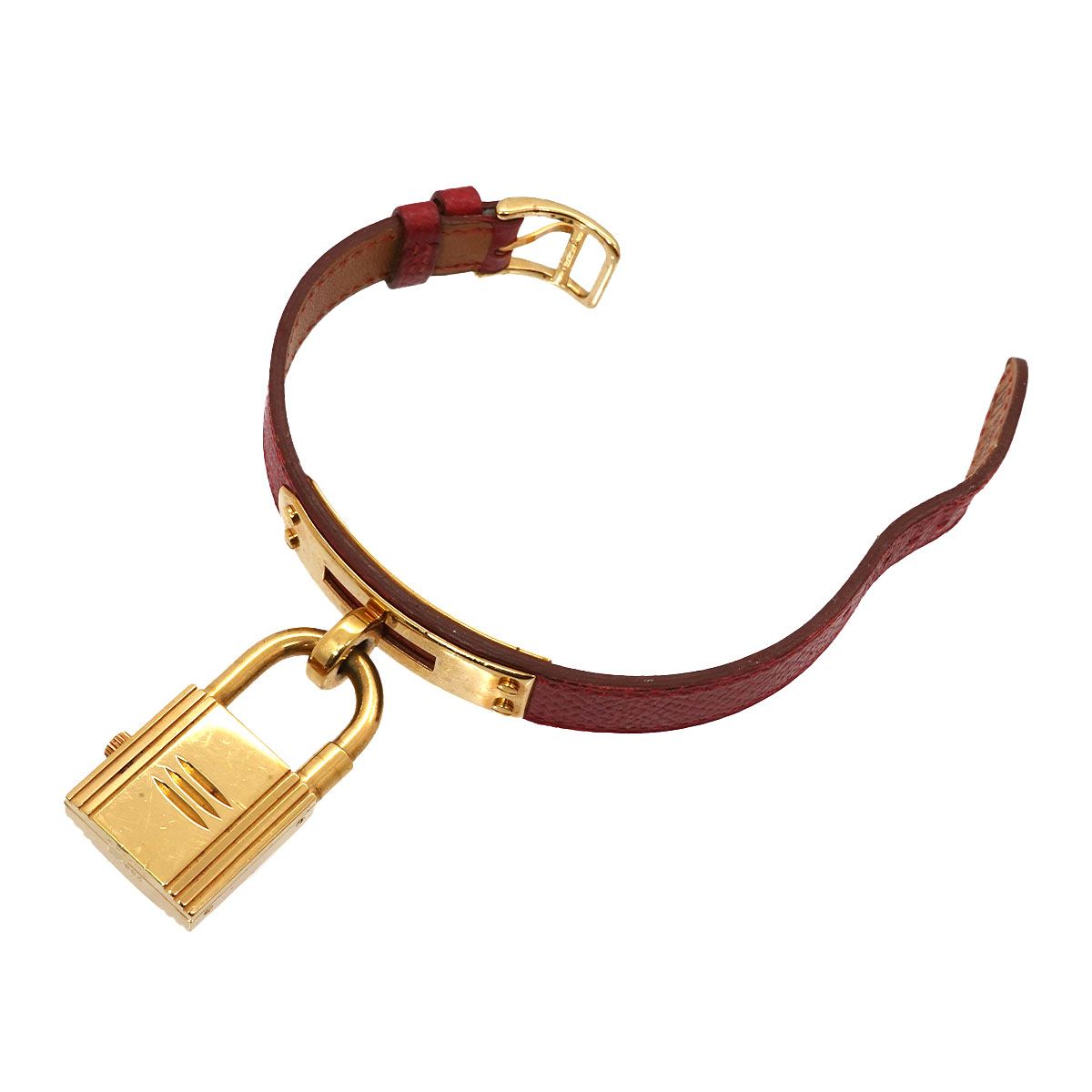 Hermes Kelly Watch Vintage White Red Quartz — view 5