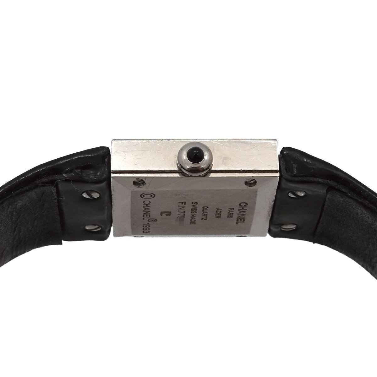 Chanel Quilted Vintage Watch Black Quartz — view 5