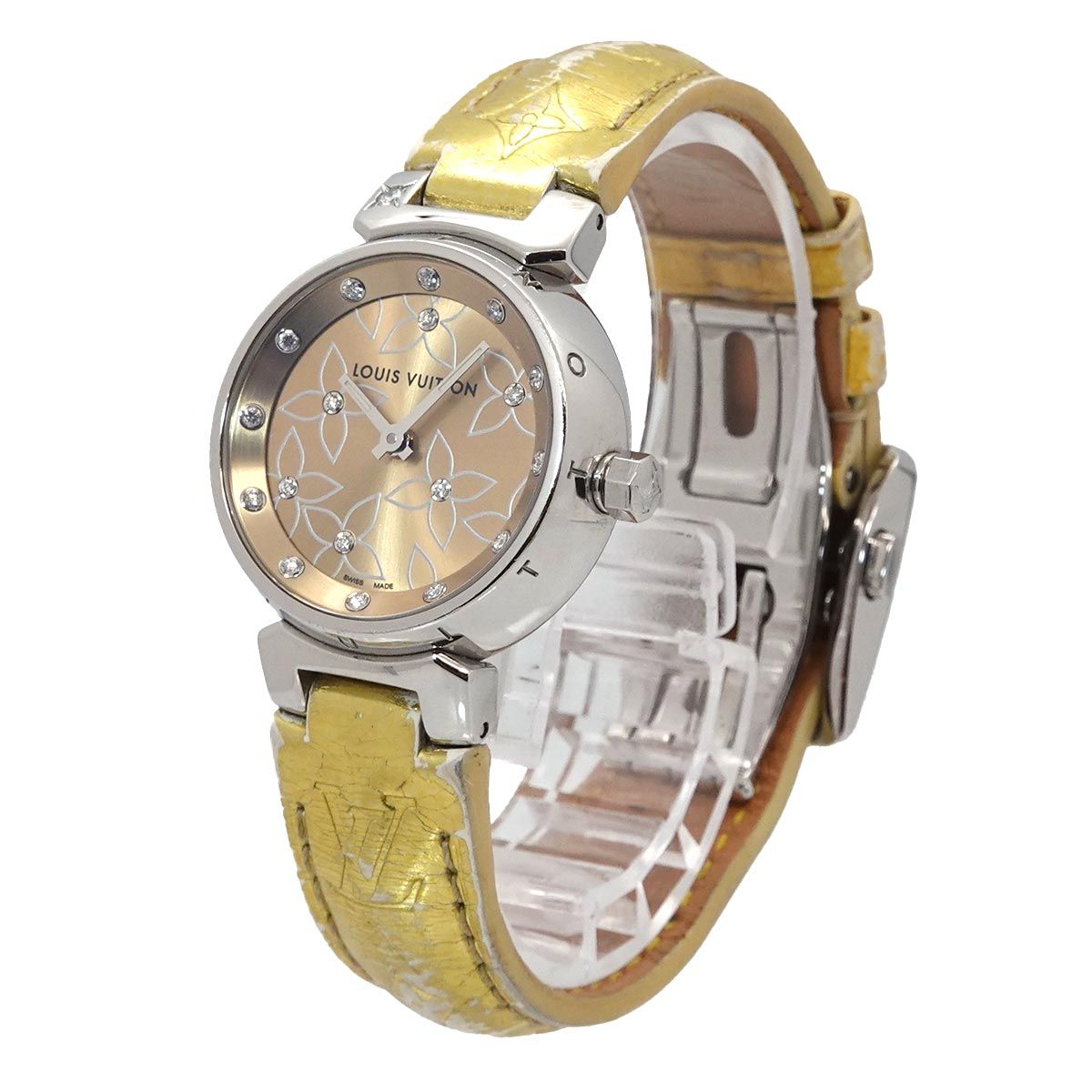 Louis Vuitton Tambour Rug Index Diamond Watch Quartz — view 2