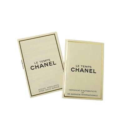 Chanel Quilted Vintage Watch Diamond Bezel Black Quartz — view 2