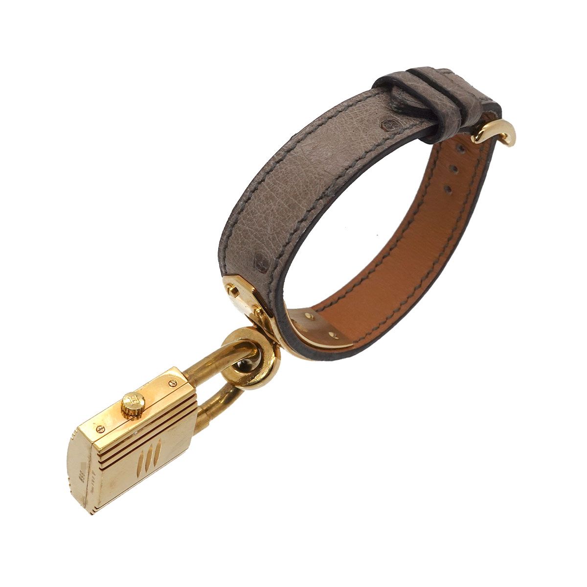Hermes Kelly Watch Vintage Gold Brown Quartz — view 6