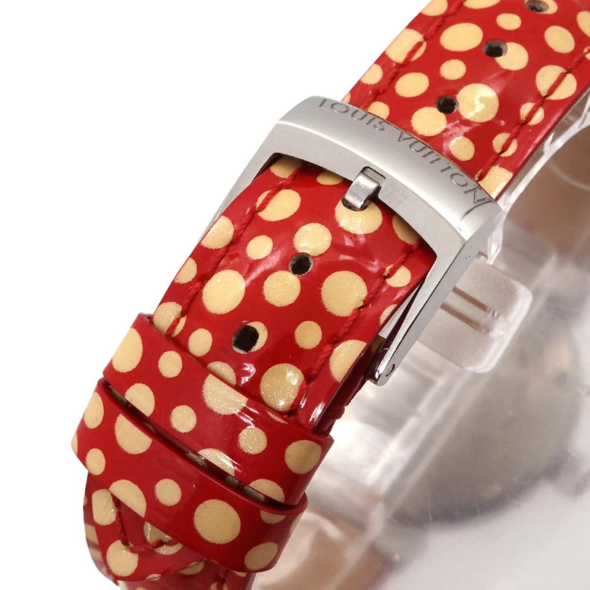 Louis Vuitton Tambour Kusama Yayoi Limited Diamond Watch Quartz — view 7