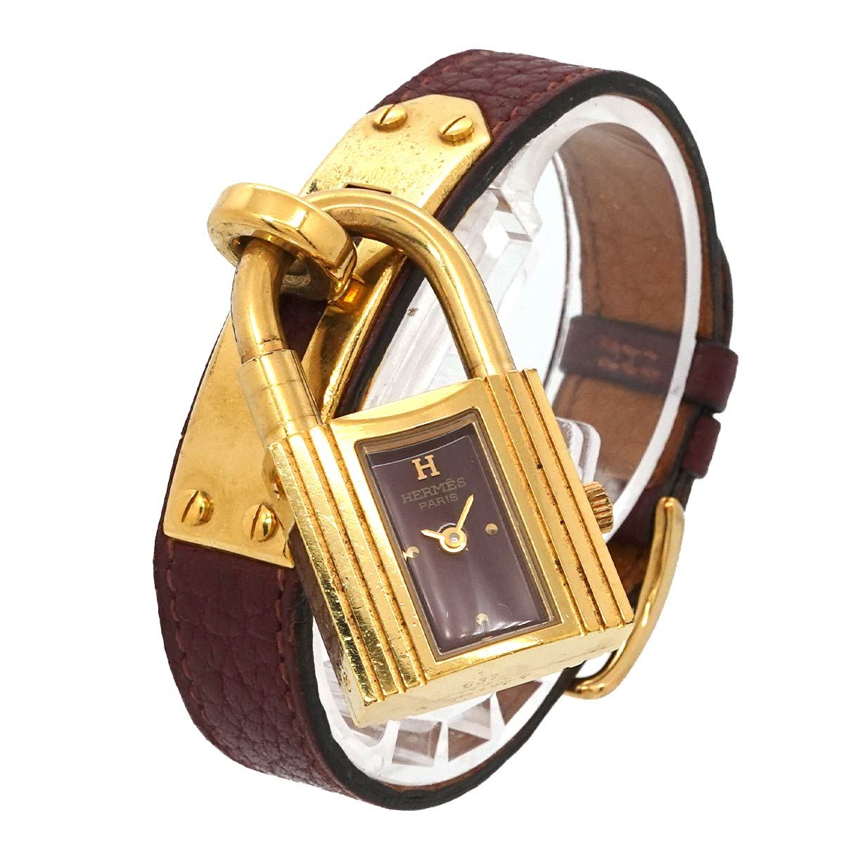 Hermes Kelly Watch Vintage Bordeaux Quartz — view 2