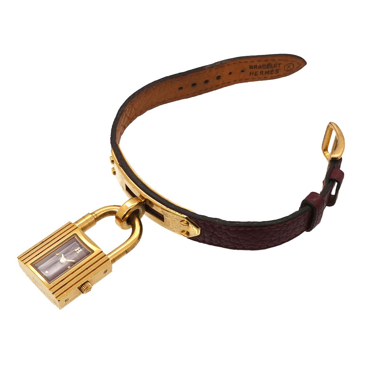 Hermes Kelly Watch Vintage Bordeaux Quartz — view 4