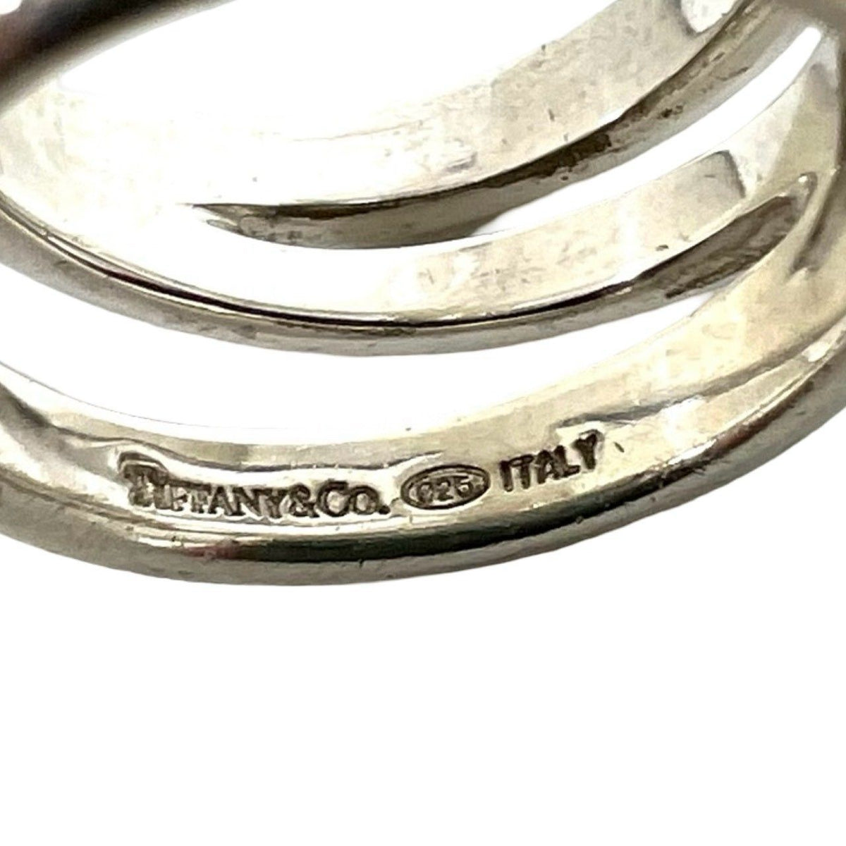 Tiffany & Co Vintage Diagonal Ring 925 Sterling Silver — view 3