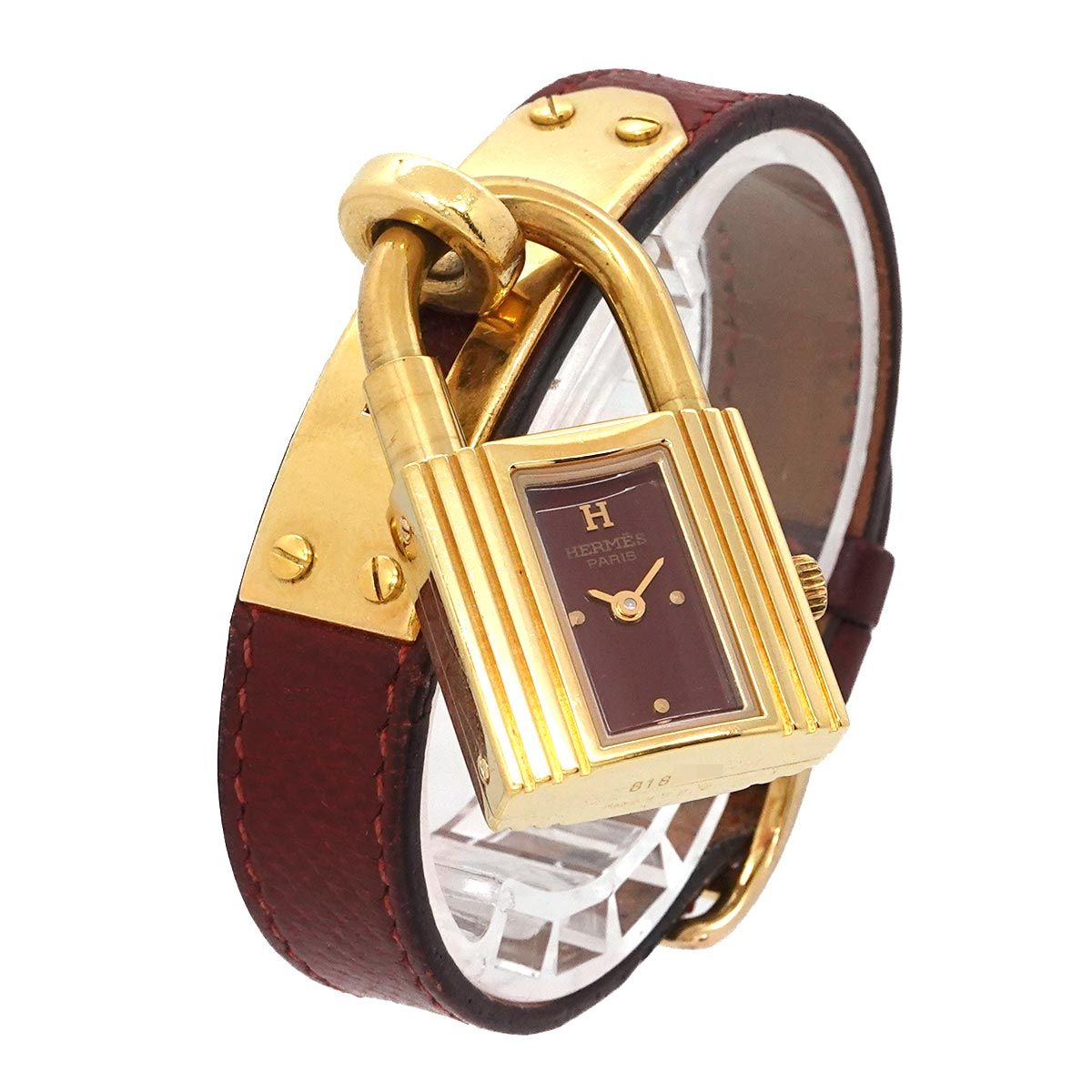 Hermes Kelly Watch Vintage Bordeaux Quartz — view 2