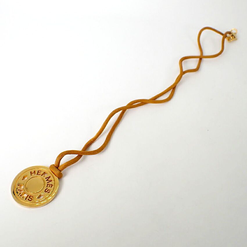 Hermes Sellier Gold Choker Necklace — view 2
