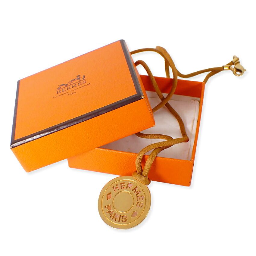 Hermes Sellier Gold Choker Necklace