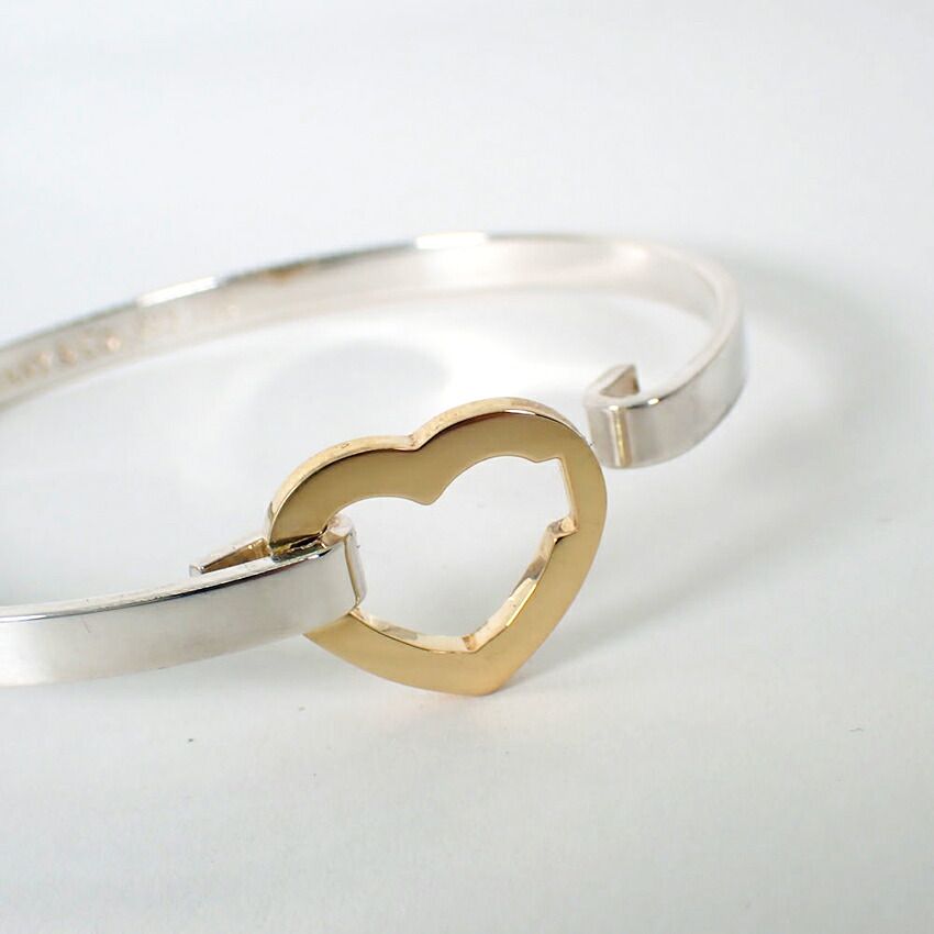 Tiffany & Co 925/750 Open Heart Bracelet — view 6