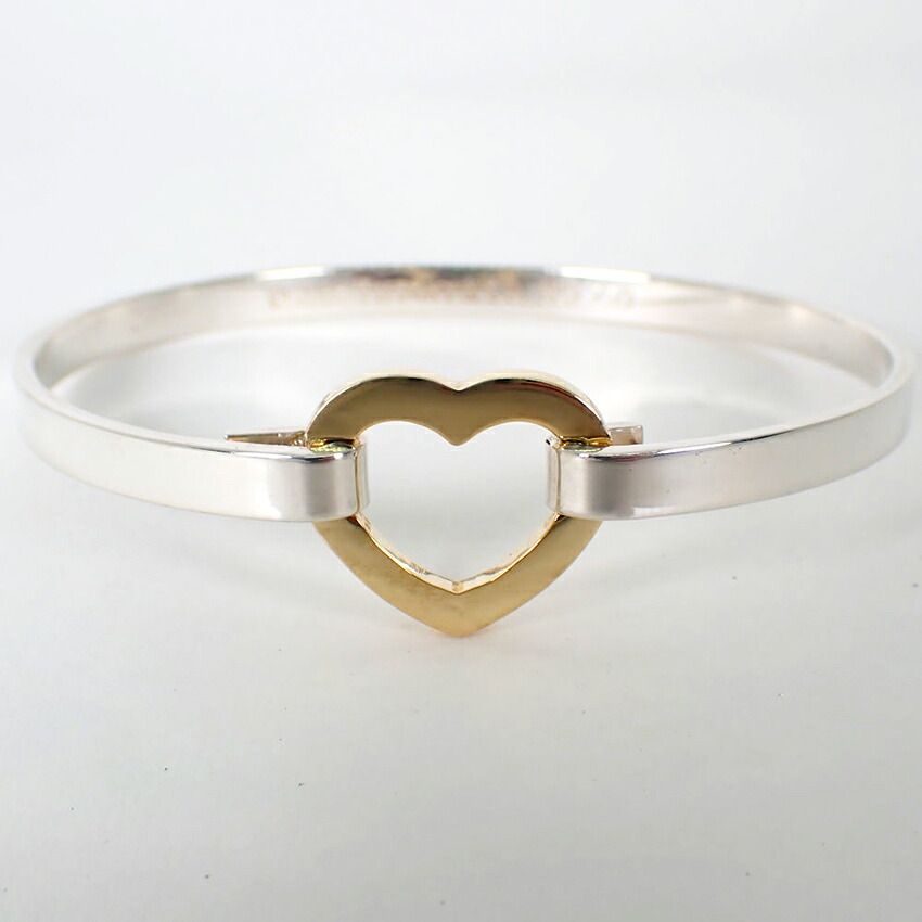 Tiffany & Co 925/750 Open Heart Bracelet — view 4