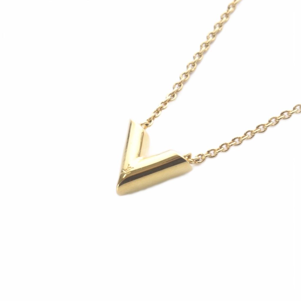 Louis Vuitton Essential V Pendant Gold