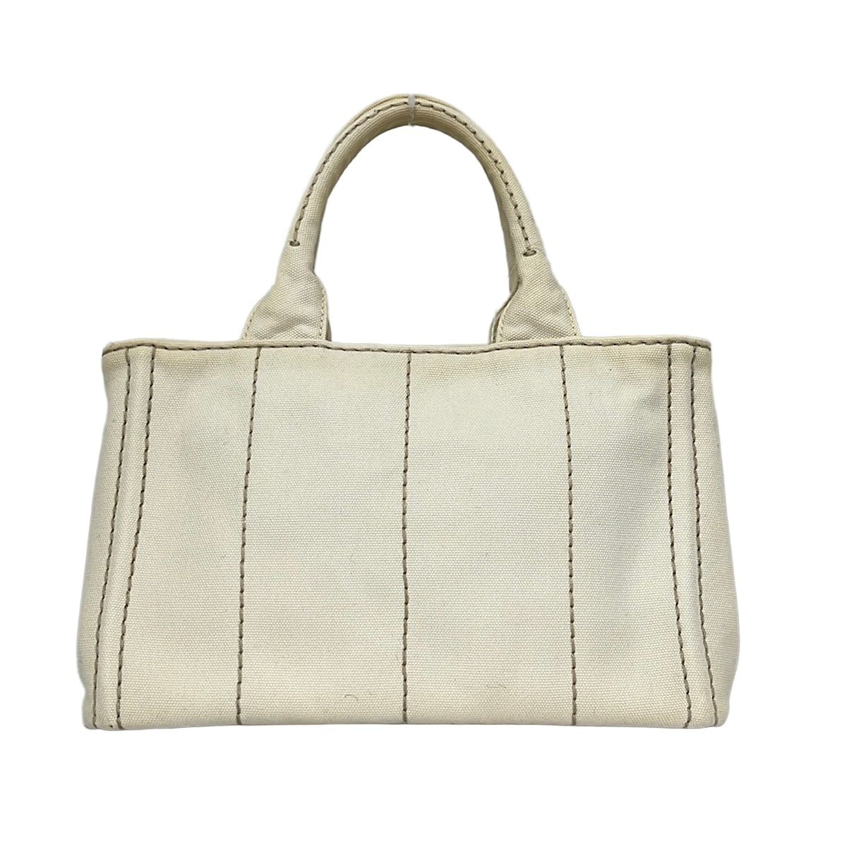 Prada Tote Bag Canapa Ivory — view 3