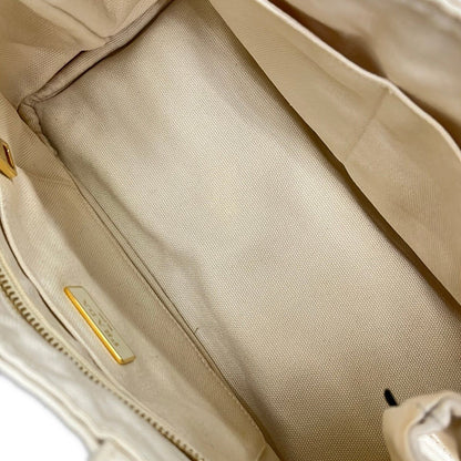 Prada Tote Bag Canapa Ivory — view 7