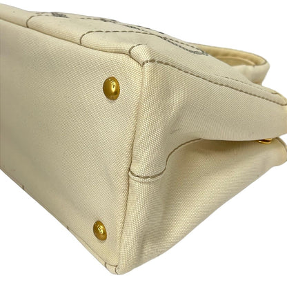 Prada Tote Bag Canapa Ivory — view 6