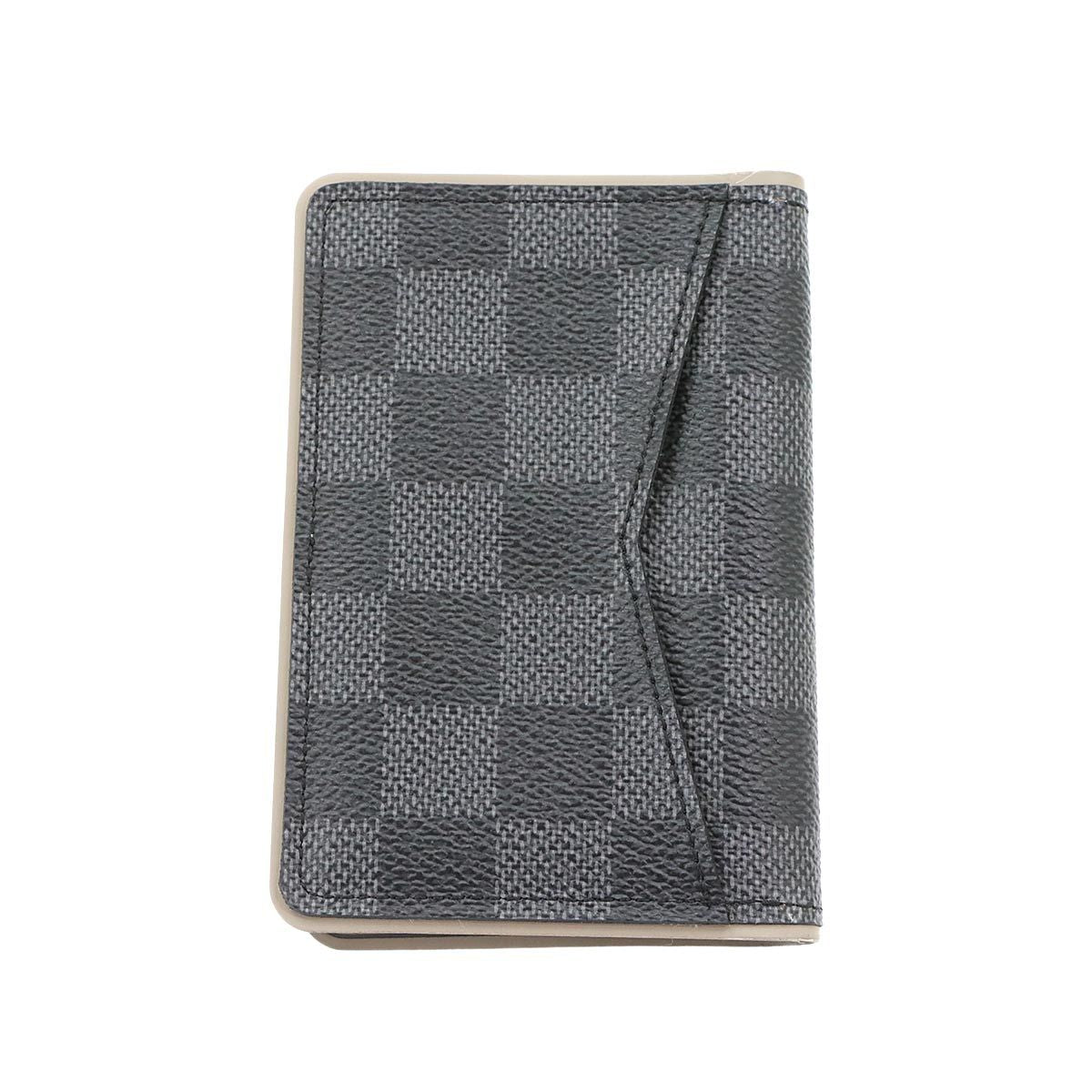 Louis Vuitton Damier Graphite Pocket Organizer Card Case Black Gray — view 3