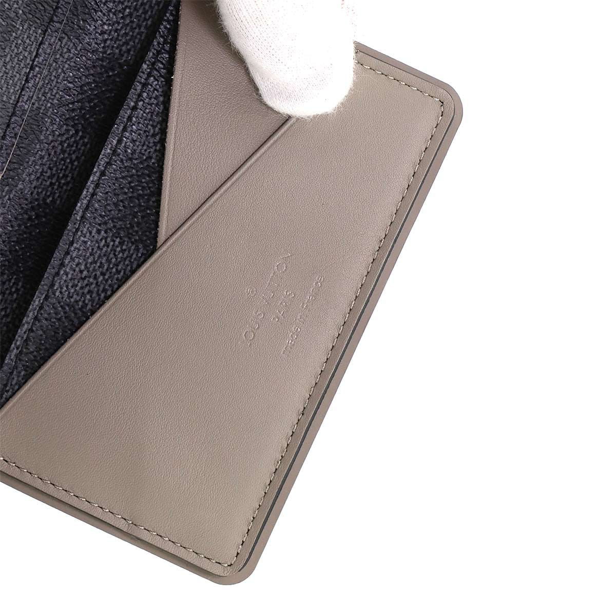 Louis Vuitton Damier Graphite Pocket Organizer Card Case Black Gray — view 8