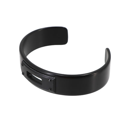 Hermes Kelly Bangle Bracelet Aluminum So Black T5 — view 5