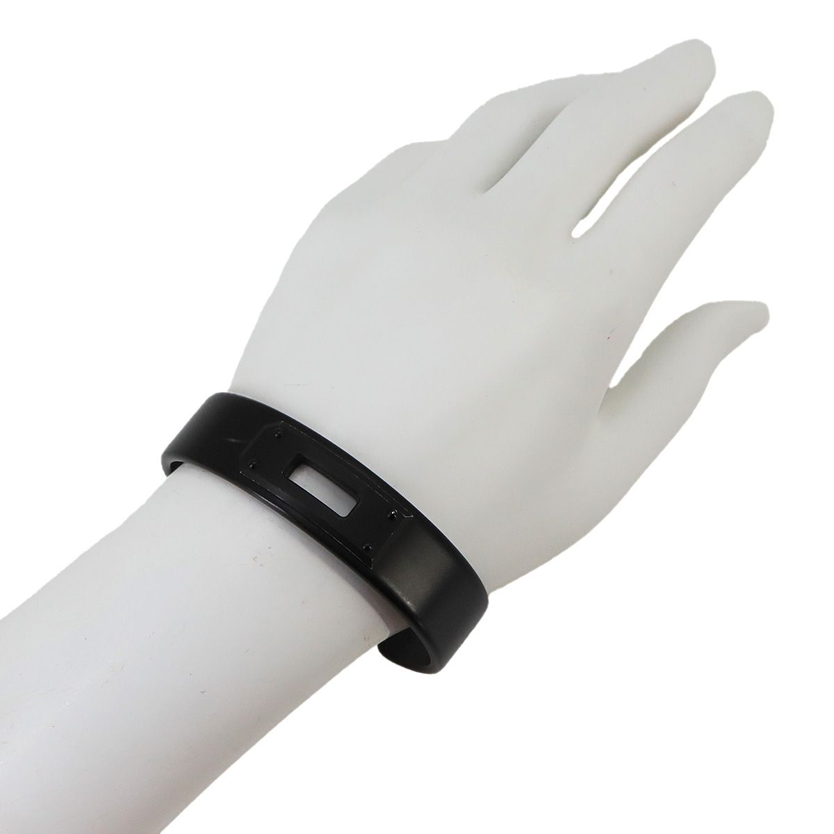 Hermes Kelly Bangle Bracelet Aluminum So Black T5 — view 7