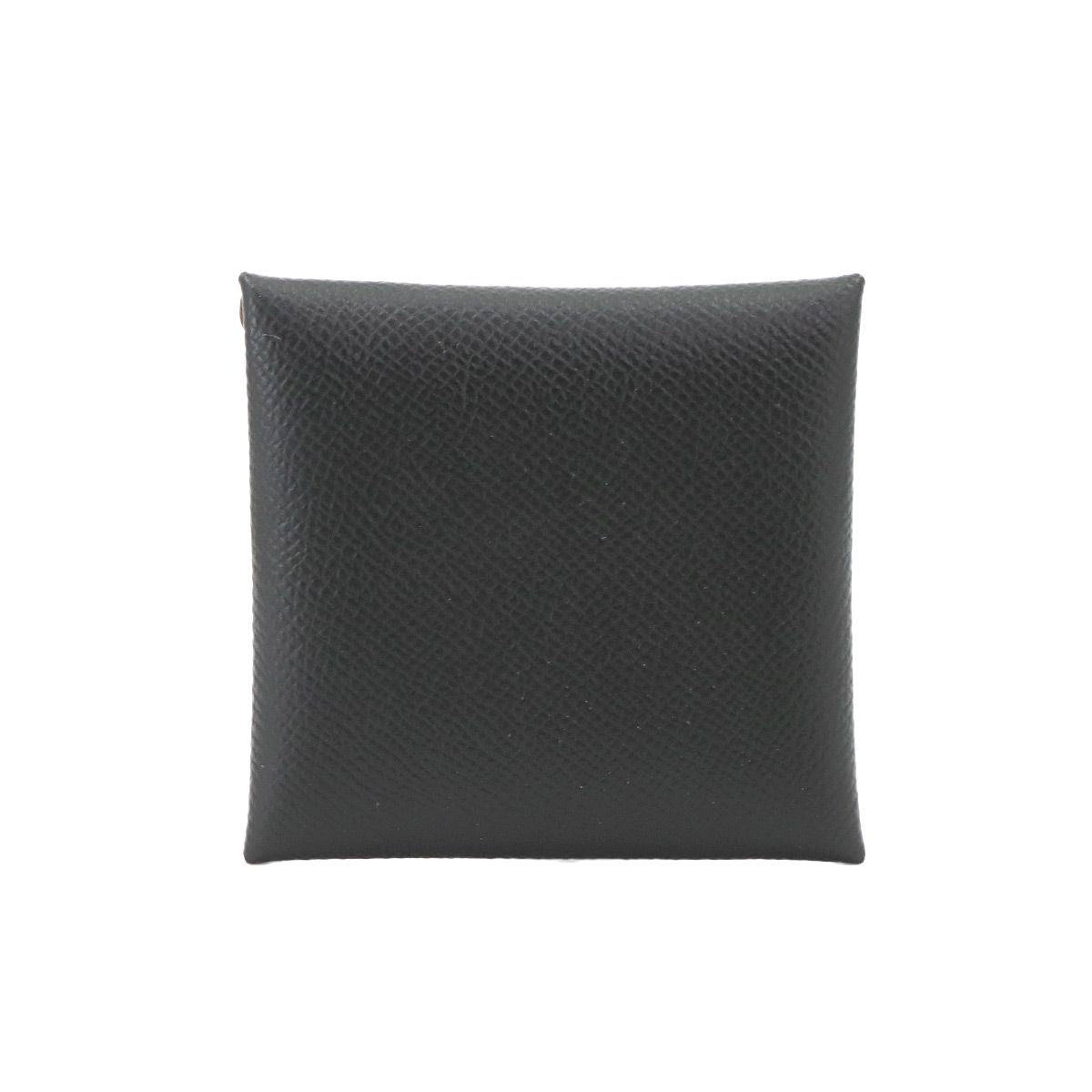Hermes Bastia Personal Coin Purse Epsom Black Etoupe — view 3