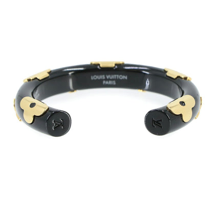 Louis Vuitton Jonke Daily Monogram Bangle Black Gold Bracelet — view 2