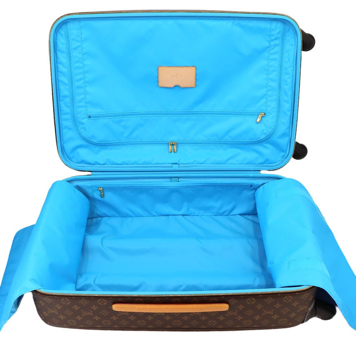 Louis Vuitton Montmonogram Zephyr 70 Carrie Bag Brown Gold — view 6