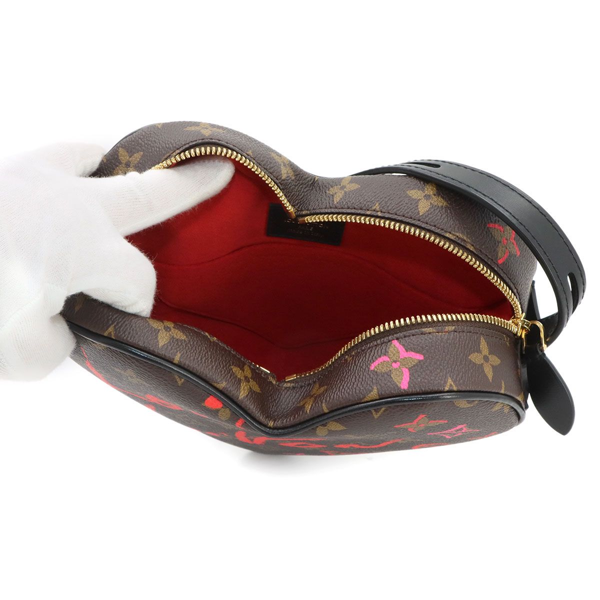 Louis Vuitton Monogram Sac Coeur Foreign Love Heart Shoulder Bag Leather — view 7