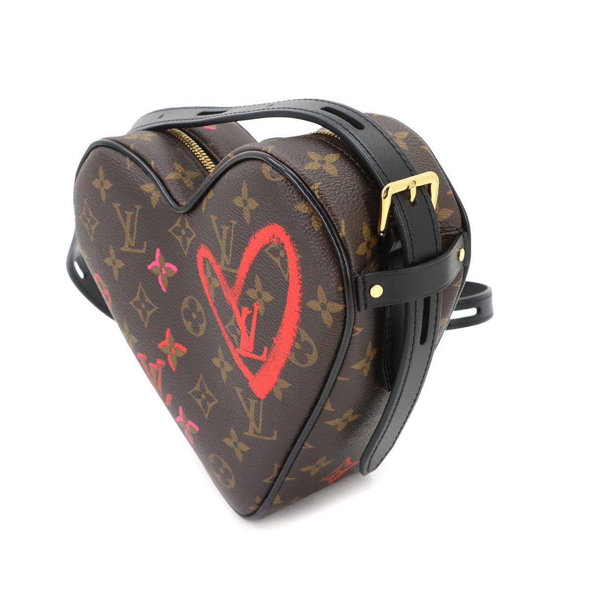 Louis Vuitton Monogram Sac Coeur Foreign Love Heart Shoulder Bag Leather — view 4