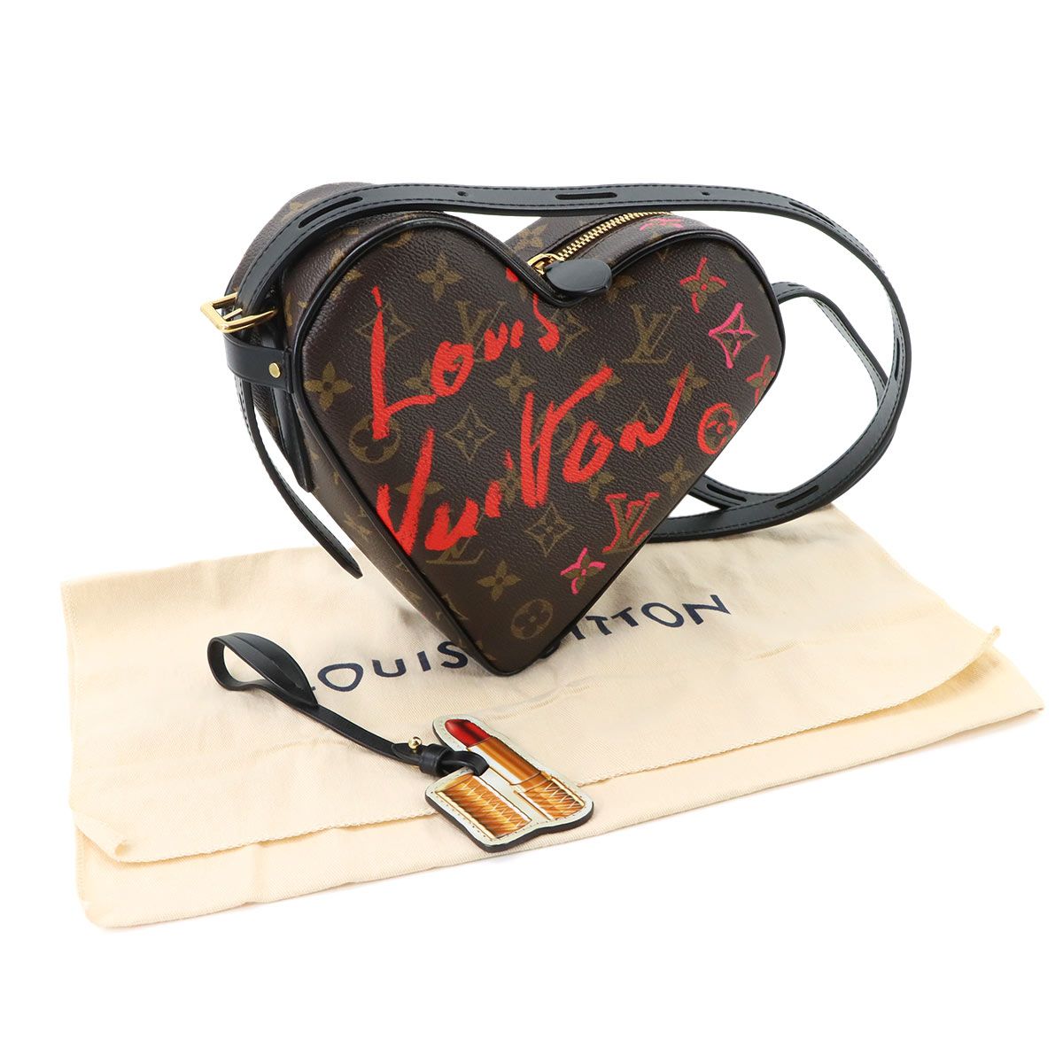 Louis Vuitton Monogram Sac Coeur Foreign Love Heart Shoulder Bag Leather — view 2