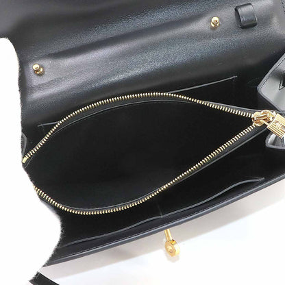 Hermes Kelly to Go Shoulder Wallet Bifold Box Calf Black — view 7