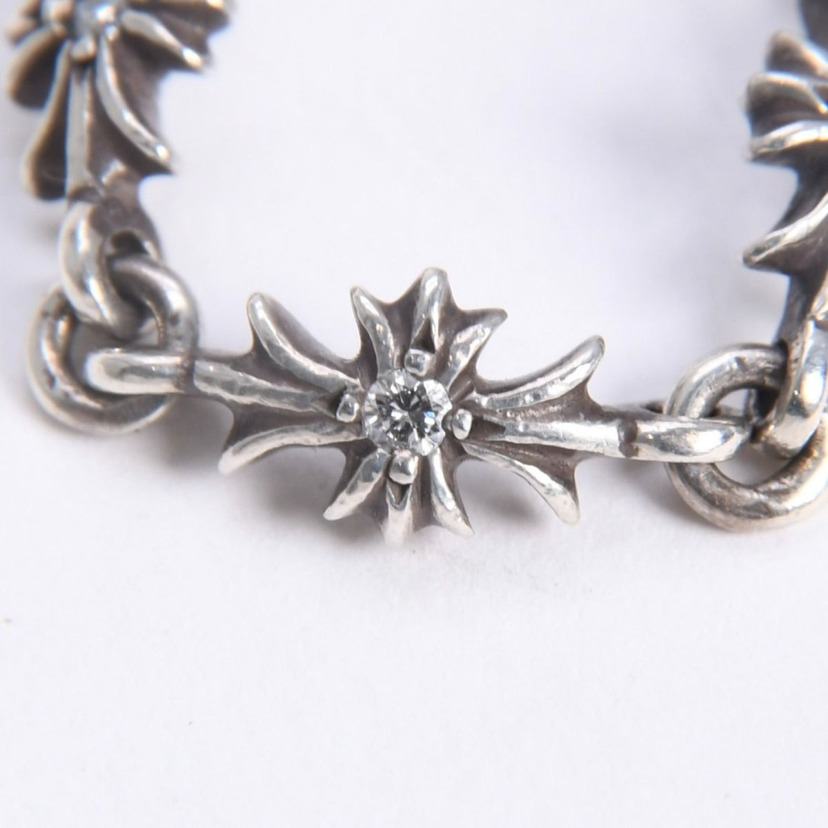 Chrome Hearts Tiny CH Plus Ring CH Aftermarket Sale Diamond — view 3