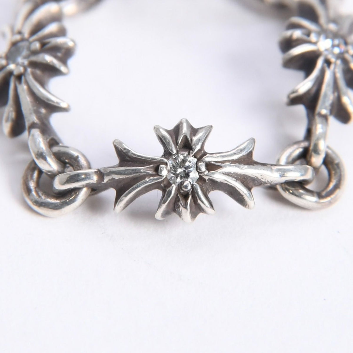 Chrome Hearts Tiny CH Plus Ring CH Aftermarket Sale Diamond — view 4