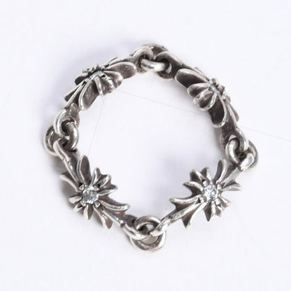 Chrome Hearts Tiny CH Plus Ring CH Aftermarket Sale Diamond